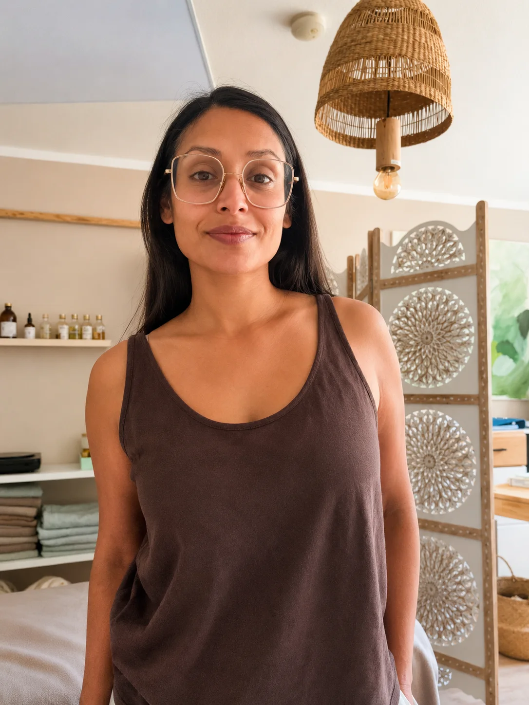 Coralie Suriyapperuma, Heilpraktikerin in Ingelheim, in ihrer Praxis – SURIYA Neuro Self-Care, dein wöchentlicher Online-Reset